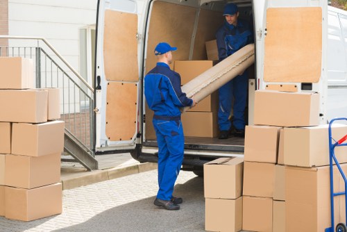 Illustration of a family preparing for a home move in Haringey